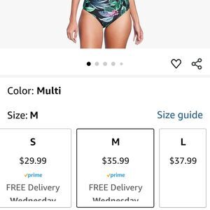 Kona Sol Swimsuit Medium NWT Tropical Print Swimsuit
